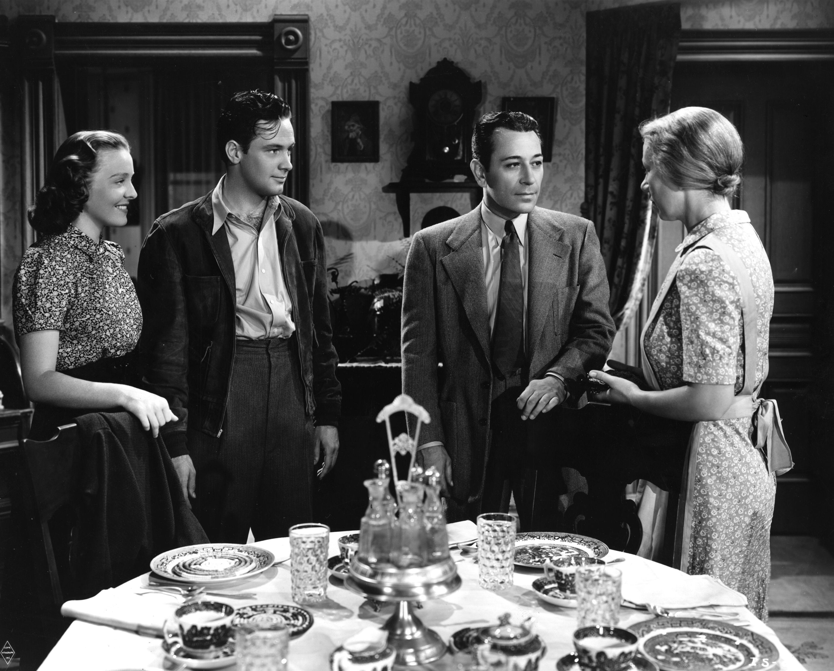 Still of William Holden, Jane Bryan and George Raft in Invisible Stripes (1939)