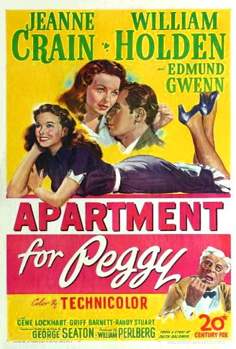 William Holden, Jeanne Crain and Edmund Gwenn in Apartment for Peggy (1948)