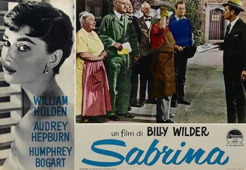 Audrey Hepburn, William Holden, John Williams and Walter Hampden in Sabrina (1954)