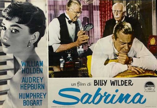 Audrey Hepburn, William Holden and Paul Harvey in Sabrina (1954)