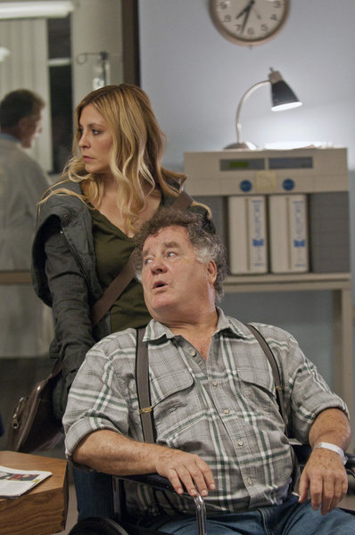 Still of Peter Gerety and Sarah Lafleur in Prime Suspect (2011)