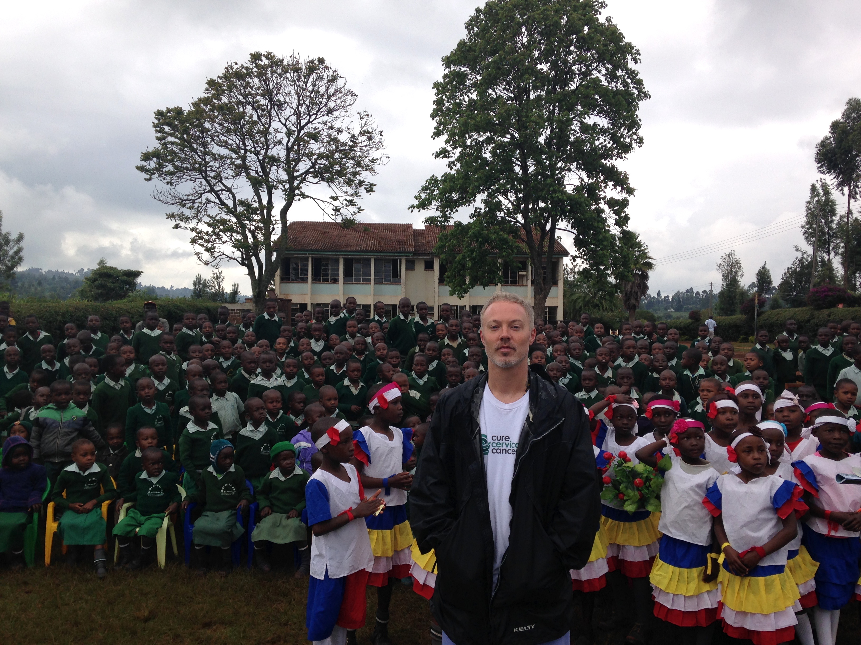Robert Oppel in Kisii, Kenya during 2014 medical mission to Africa w/CureCervicalCancer.org