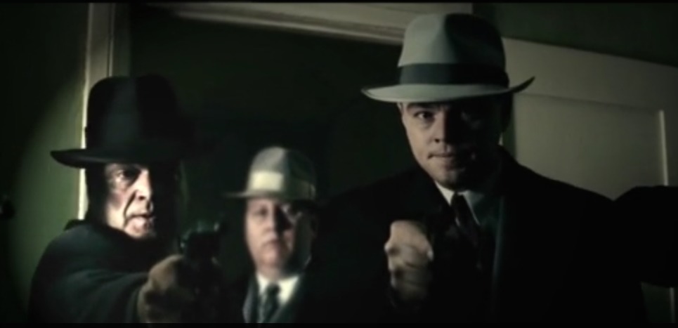 Andrew Schlessinger and Leonardo DiCaprio in J Edgar