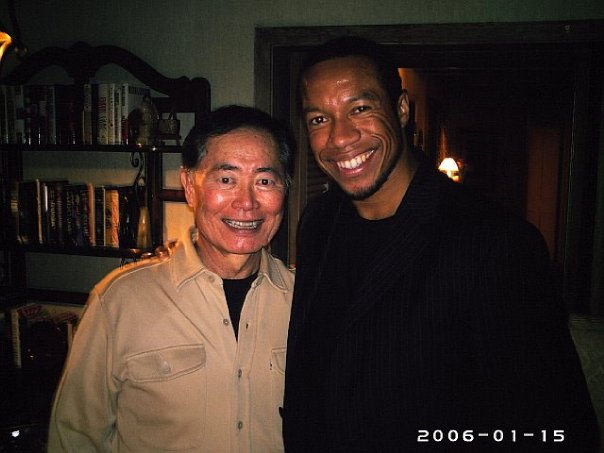 Hanging with the legendary George Takei (Captain Sulu) from Star Trek.