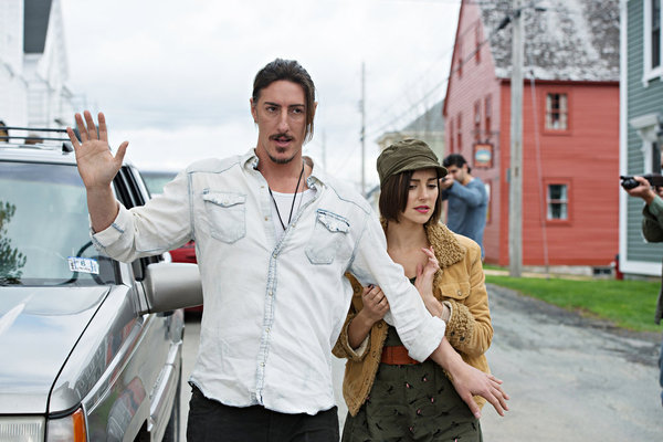 Still of Eric Balfour and Emma Lahana in Haven (2010)