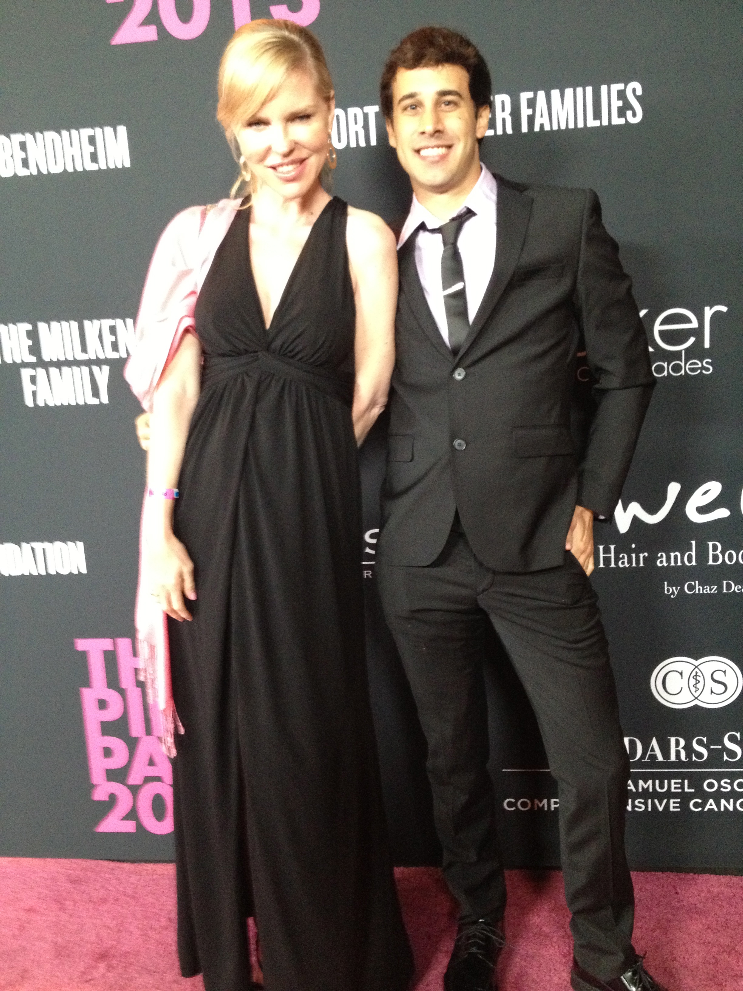 Mark Oxman and guest at The Pink Party 2013
