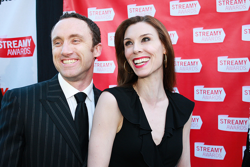 Joel Bryant and Deven Green at the 1st Annual Streamy Awards. Wadsworth Theatre, Los Angeles, CA.
