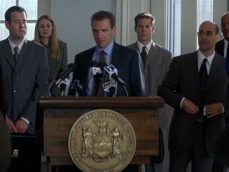 Seth Meier, Kelly McCool, Ralph Fiennes, James Mount and Stanley Tucci in