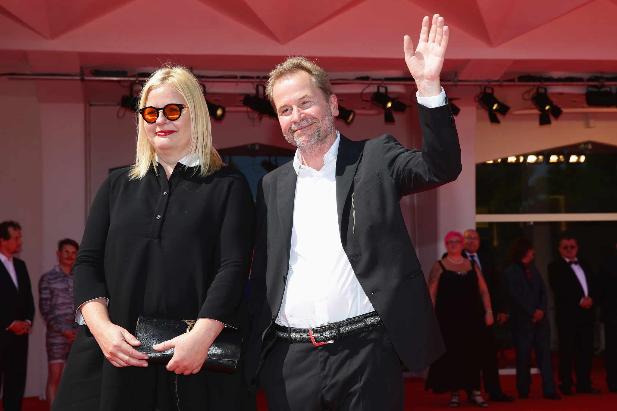 Ulrich Seidl and Veronika Franz at event of Im Keller (2014)