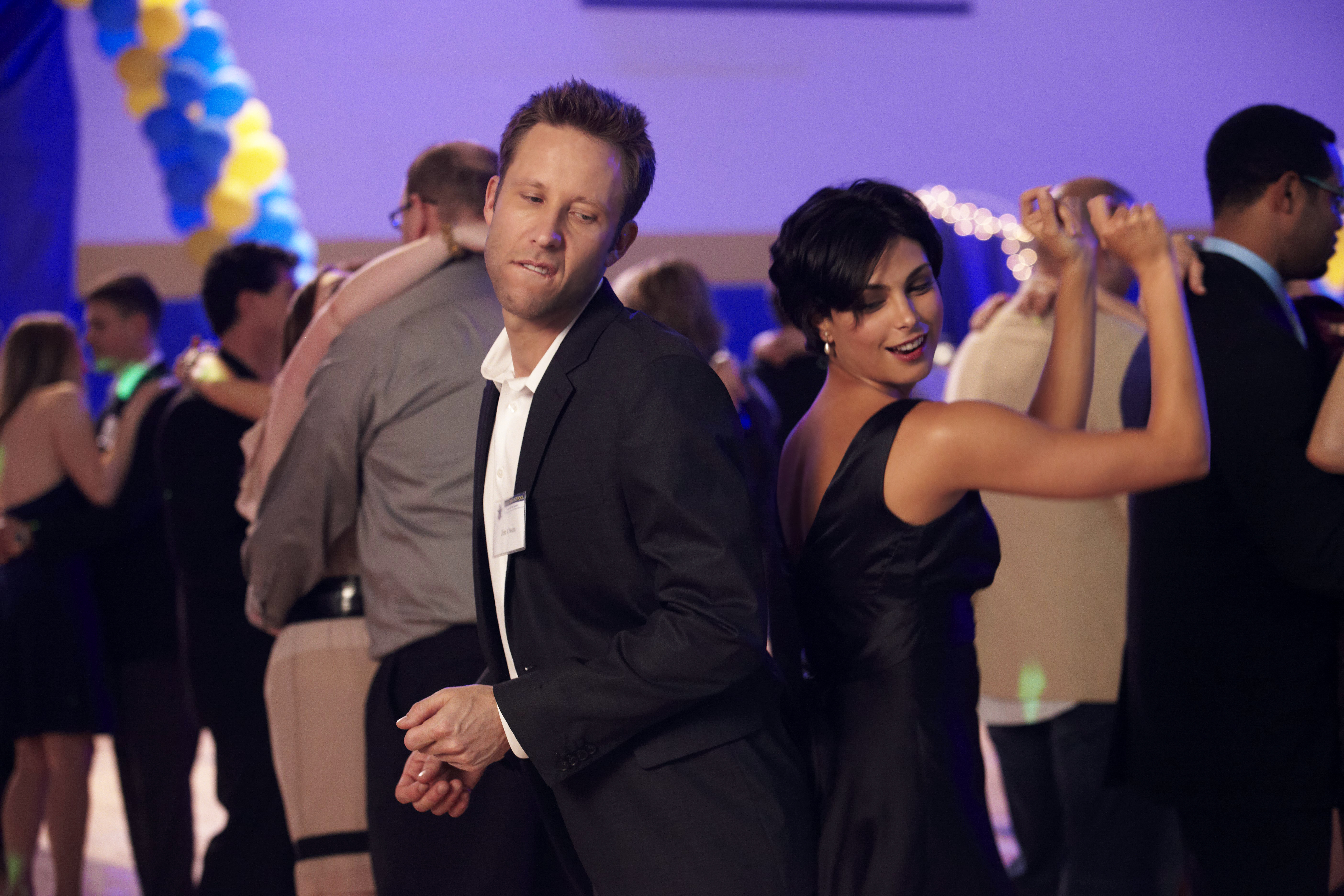Still of Michael Rosenbaum and Morena Baccarin in Back in the Day (2014)