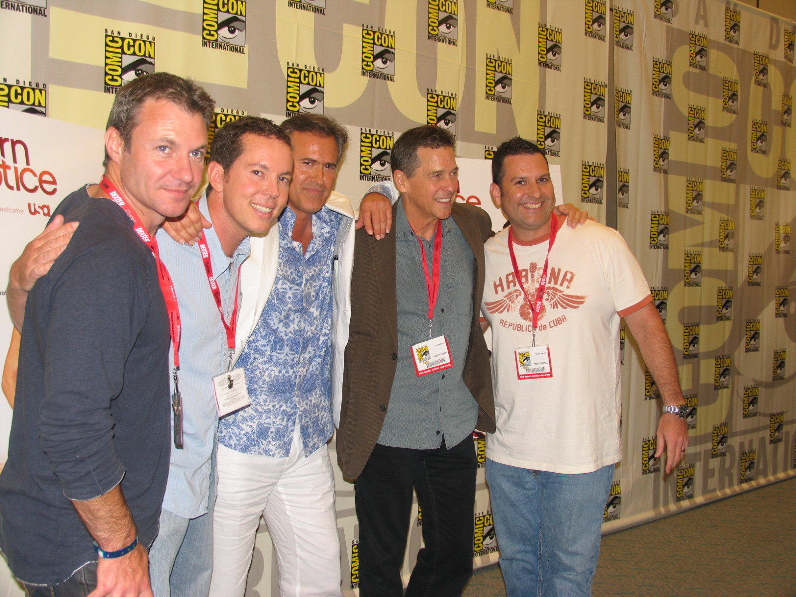 Tim Matheson, Bruce Campbell, Matt Nix, Chris Vance and Alfredo Barrios Jr.