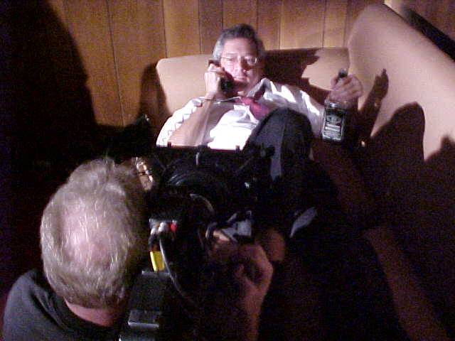 Behind the Scenes: Dale as incompetent FBI Agent Radcliff (a principle role) getting a close-up in 