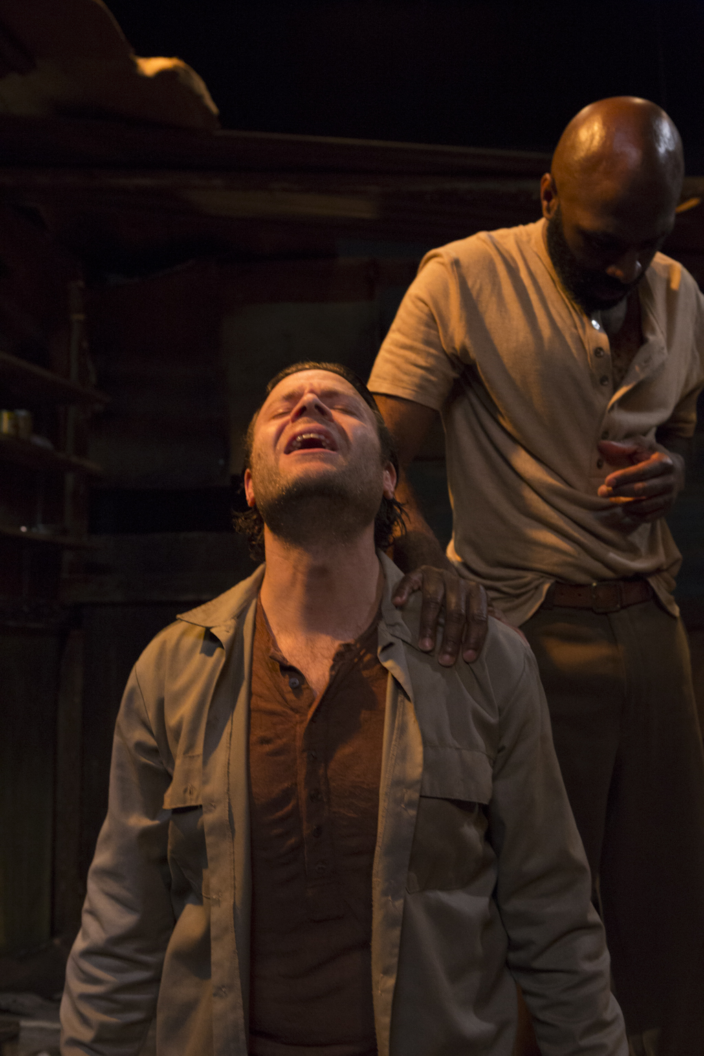 Eric Scott Gould as Morris and Anthony Mark Barrow as Zachariah in Athol Fugard's, 