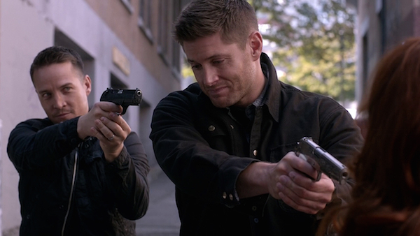 Travis Aaron Wade as Cole & Jensen Ackles as Dean on CW's Supernatural