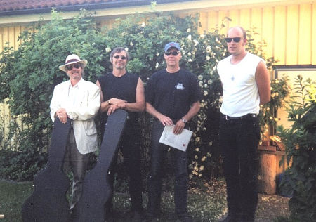 Jimmy Ullers Blues rock band. From left: Tomas Göransson, Ulf Norder, Jimmy Uller and Fredrik Jonsson.