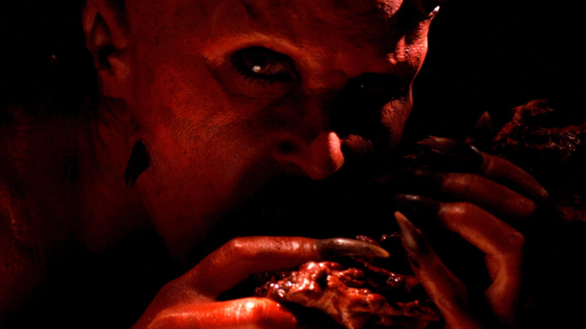Still of Gina Varela as The Demon in The Devil's Rock.