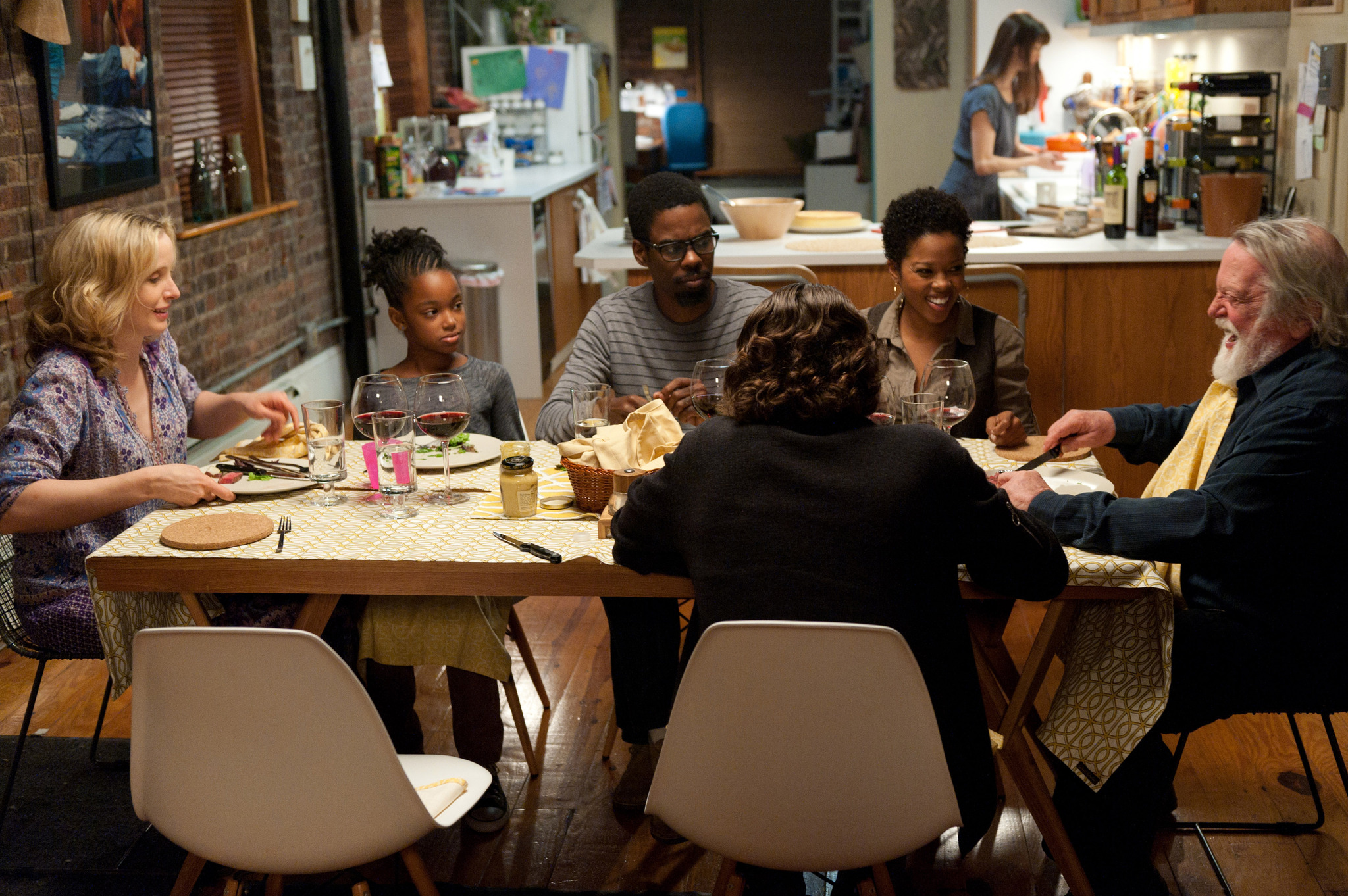 Still of Julie Delpy, Chris Rock, Albert Delpy, Malinda Williams, Alexandre Nahon and Talen Ruth Riley in 2 dienos Niujorke (2012)