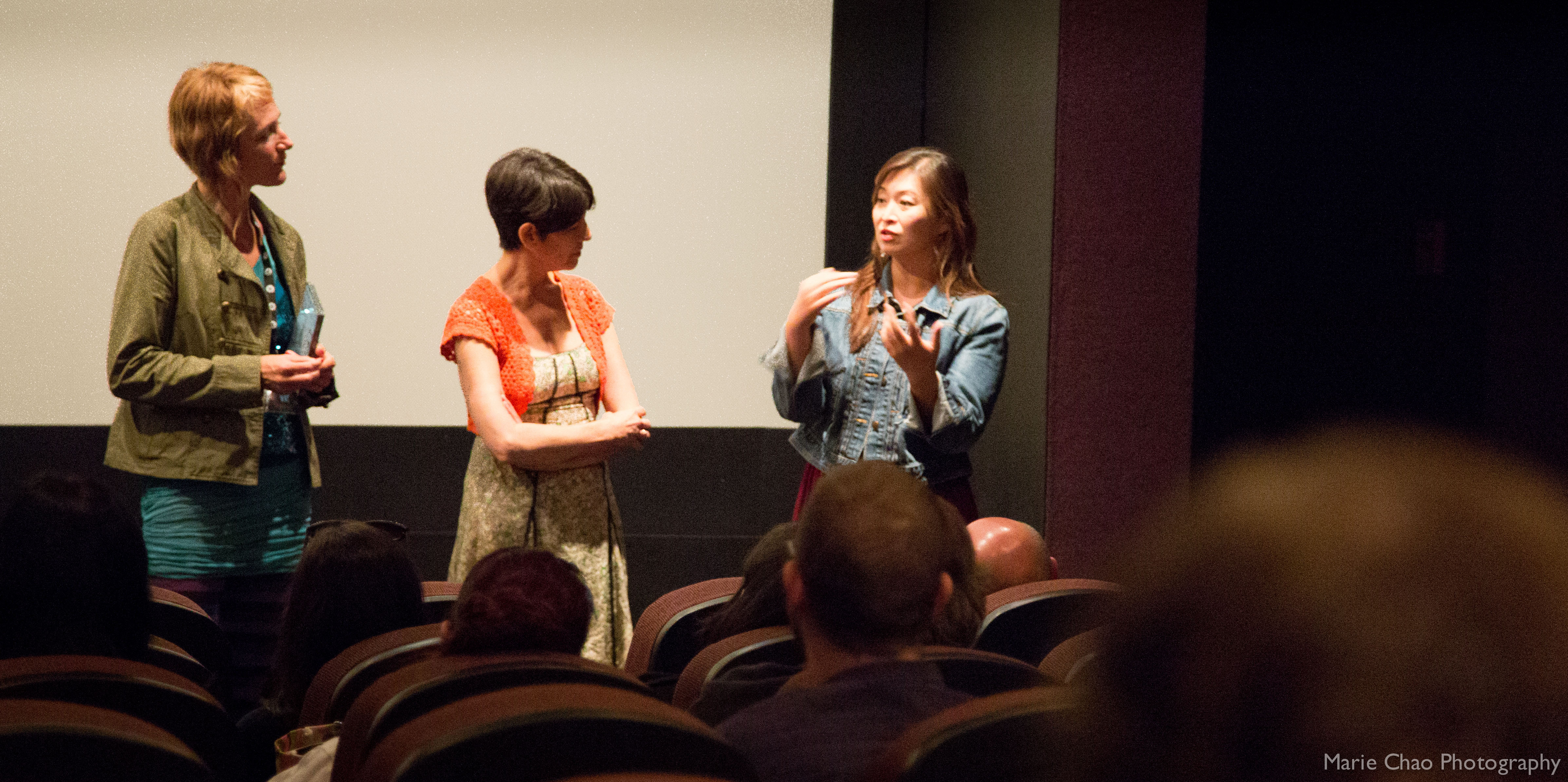 Marie Chao at the Q&A discussion after world premiere of FEVER, at the 11th Annual Female Eye Film Festival