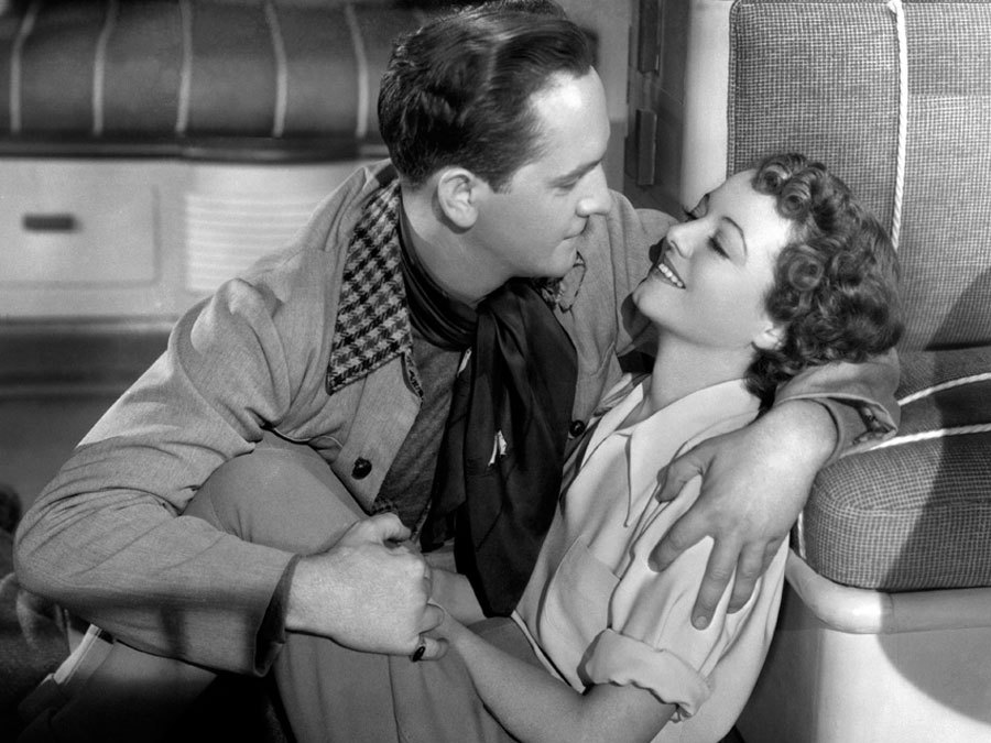 Still of Janet Gaynor and Fredric March in A Star Is Born (1937)