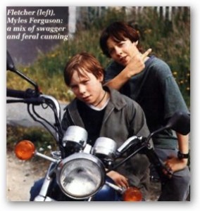 Myles Ferguson and Brendan Fletcher in Little Criminals (1995)