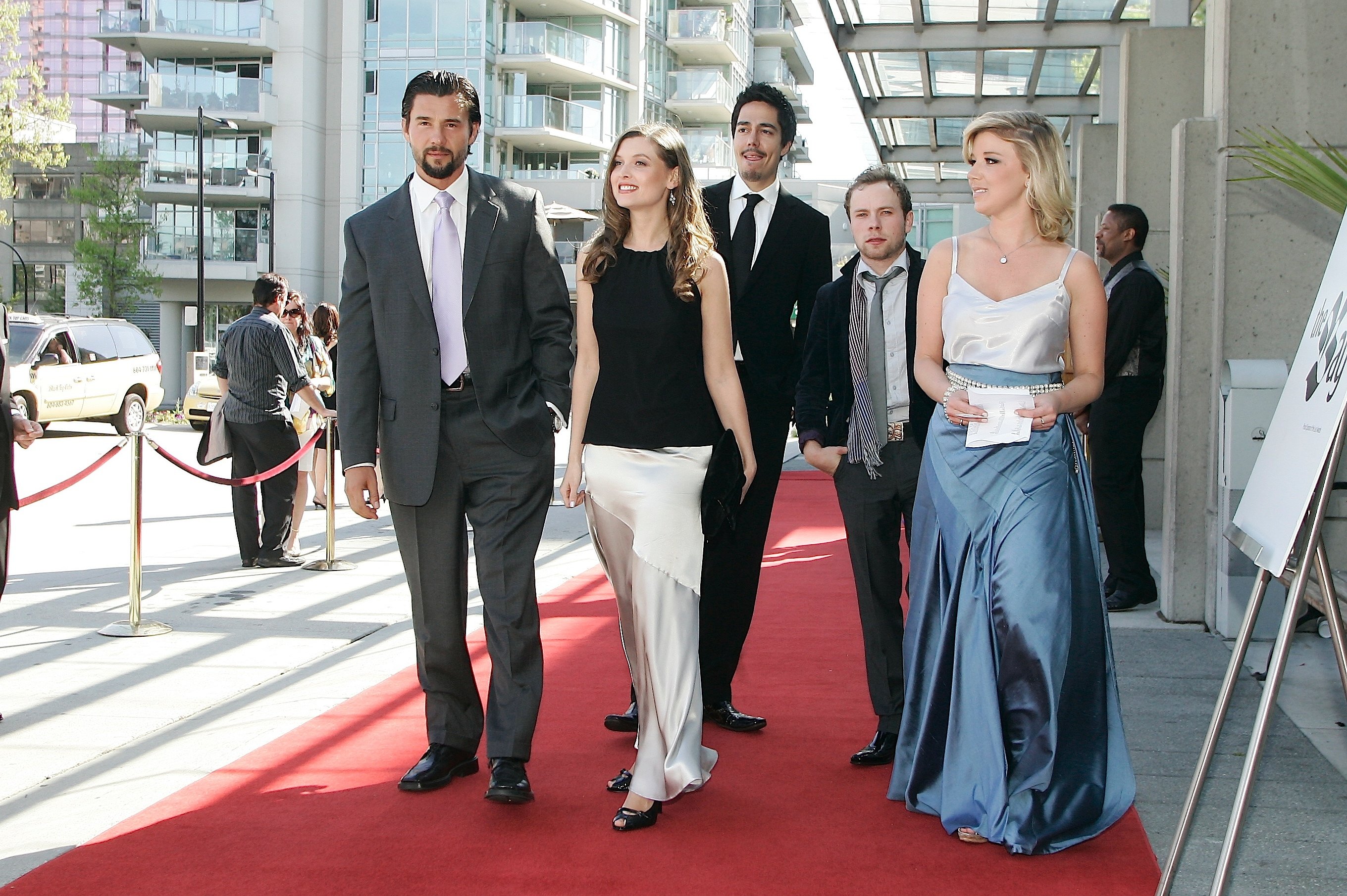 Steve Bacic, Julie Patzwald, Zak Santiago & Brendan Fletcher on 2008 Leo Awards Red Carpet.