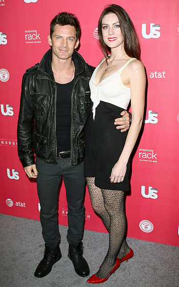 Brandon Johnson with fiancé Ariel Fox attending US Weekly's 2013 Hot Hollywood Style Party at The Emerson Theater. Hollywood, CA.