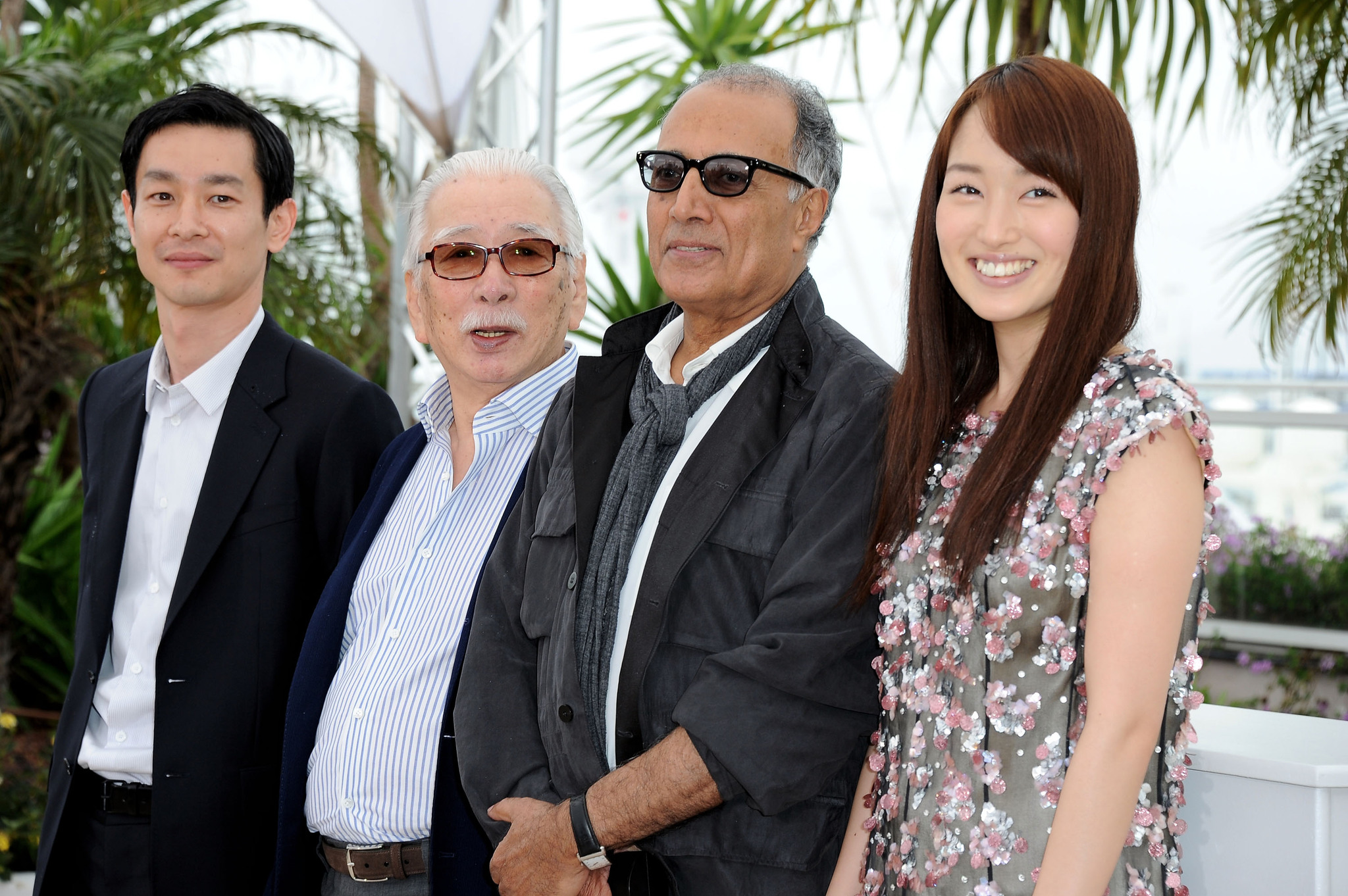 Abbas Kiarostami, Ryô Kase, Tadashi Okuno and Rin Takanashi at event of Like Someone in Love (2012)