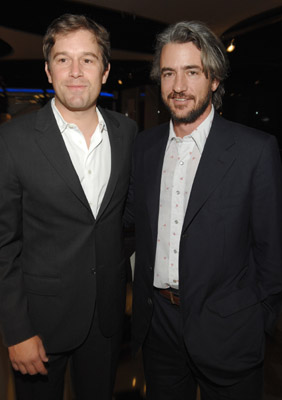 Dermot Mulroney and Christopher Dillon Quinn at event of God Grew Tired of Us: The Story of Lost Boys of Sudan (2006)