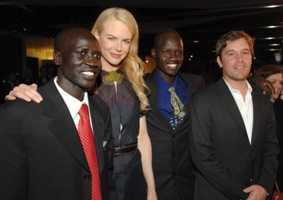 Nicole Kidman, Christopher Dillon Quinn and Daniel Abol Pach at event of God Grew Tired of Us: The Story of Lost Boys of Sudan (2006)