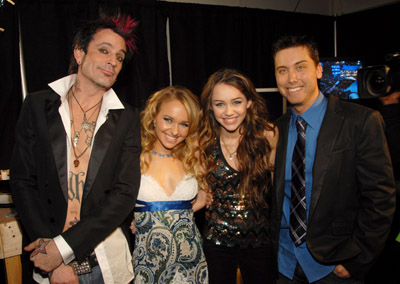 Lance Bass, Tommy Lee, Hayden Panettiere and Miley Cyrus