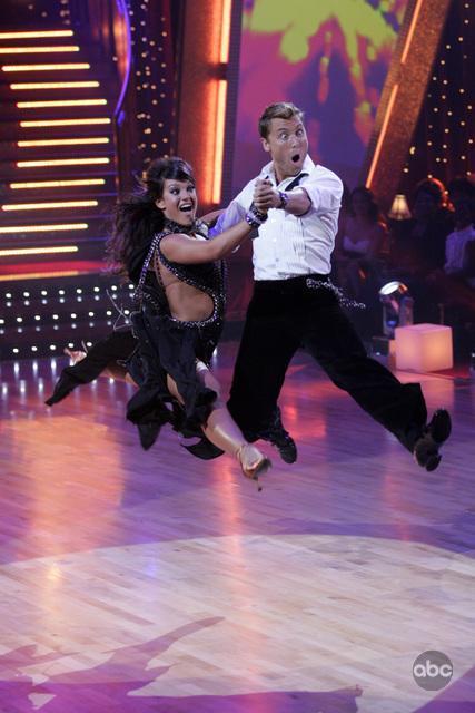 Still of Lance Bass and Lacey Schwimmer in Dancing with the Stars (2005)