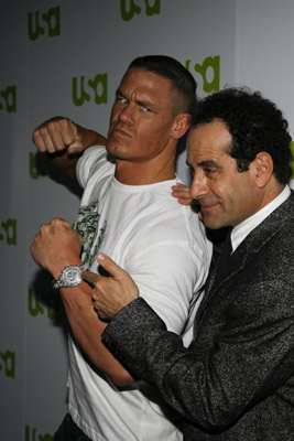 Tony Shalhoub and John Cena