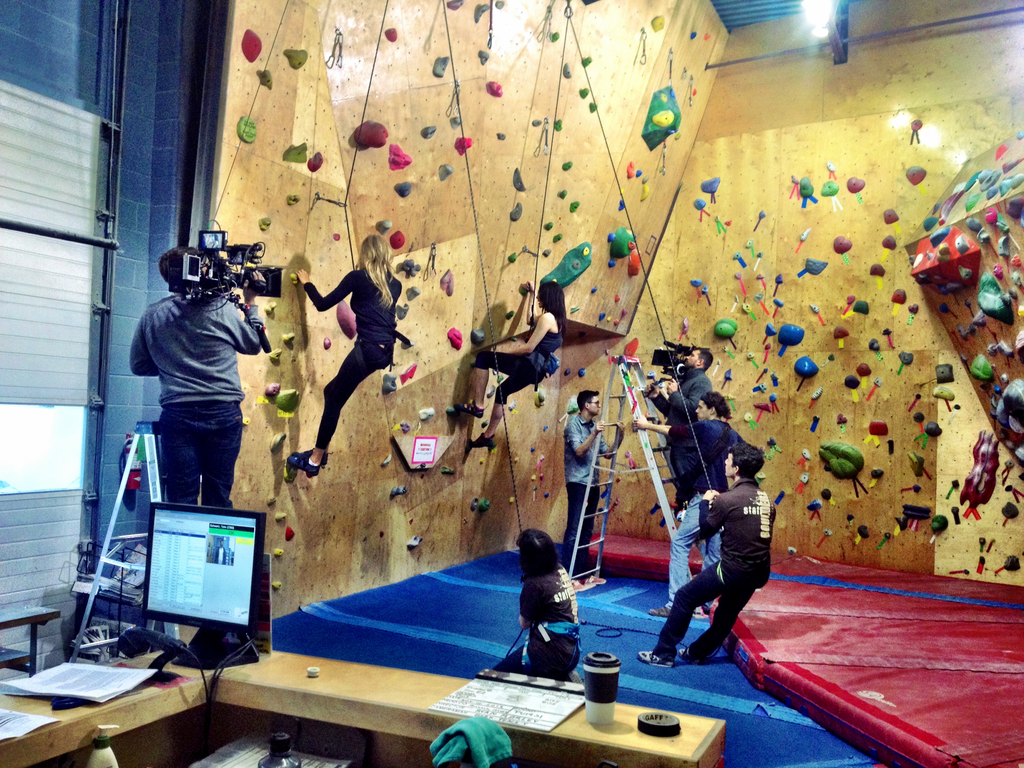 The 'ol rock climbing dialogue scene. Brave New Girls with Jenna Talackova.