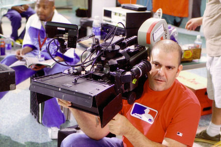 Billy Pollina filming on the set of You Got Served