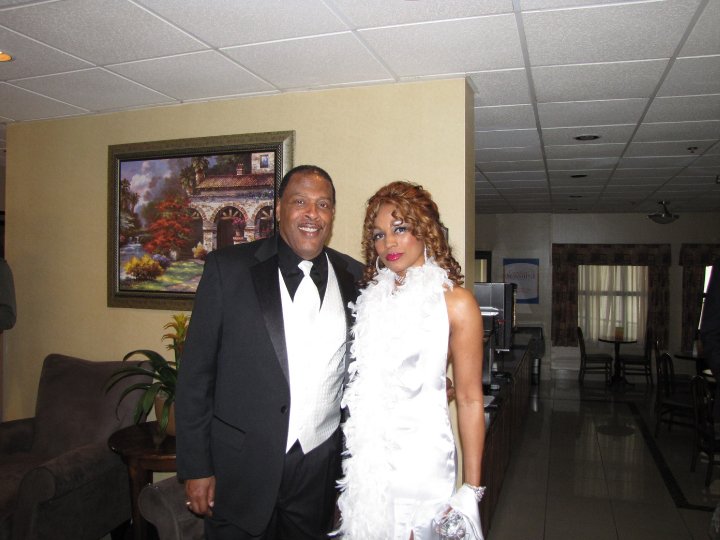 Arkeni and Meshach Taylor at their movie premier.