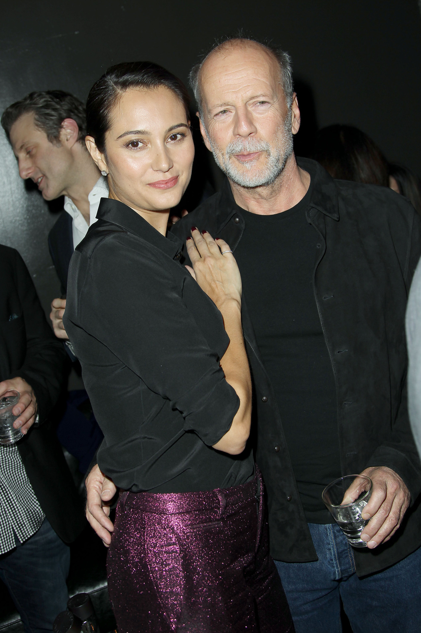Bruce Willis and Emma Heming at event of Rock the Kasbah (2015)