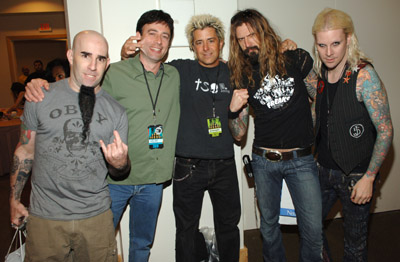 John 5, Riki Rachtman, Rob Zombie, Scott Ian and Rick Krim