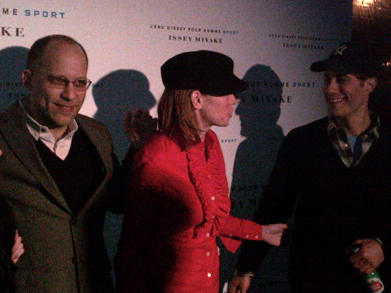 Justin Reinsilber, Julianne Nicholson, and Ira Sachs