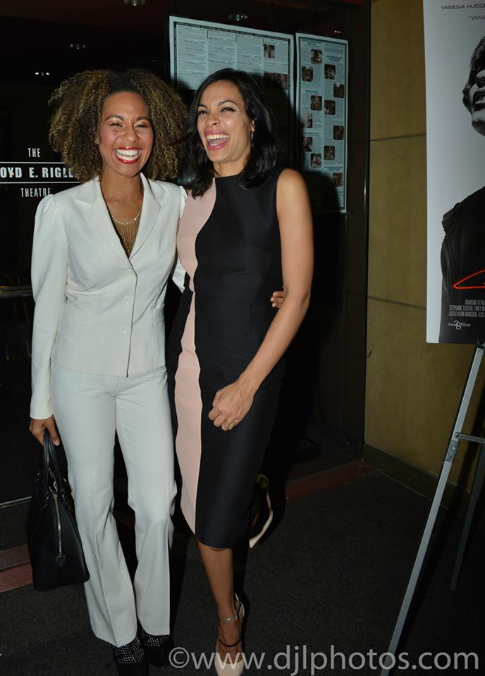Actresses Shawn Richardz and Rosario Dawson attend the 