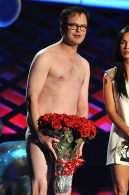 Rainn Wilson and Megan Fox at event of 2008 MTV Movie Awards (2008)