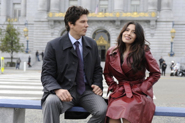 Still of Michael Trucco and Sarah Shahi in Fairly Legal (2011)