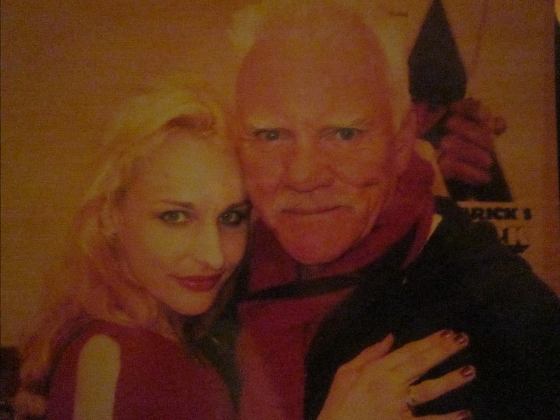 with Malcolm McDowell