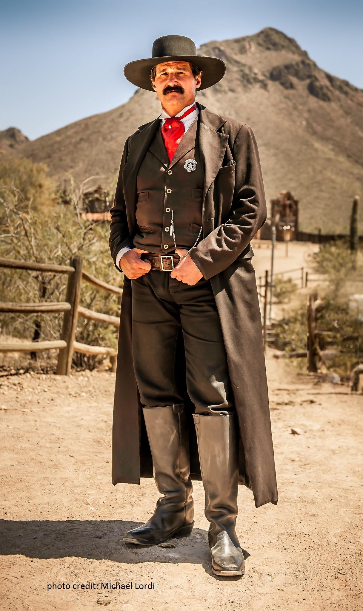 As Wyatt Earp at Old Tucson Studios for Tombstone Promotions