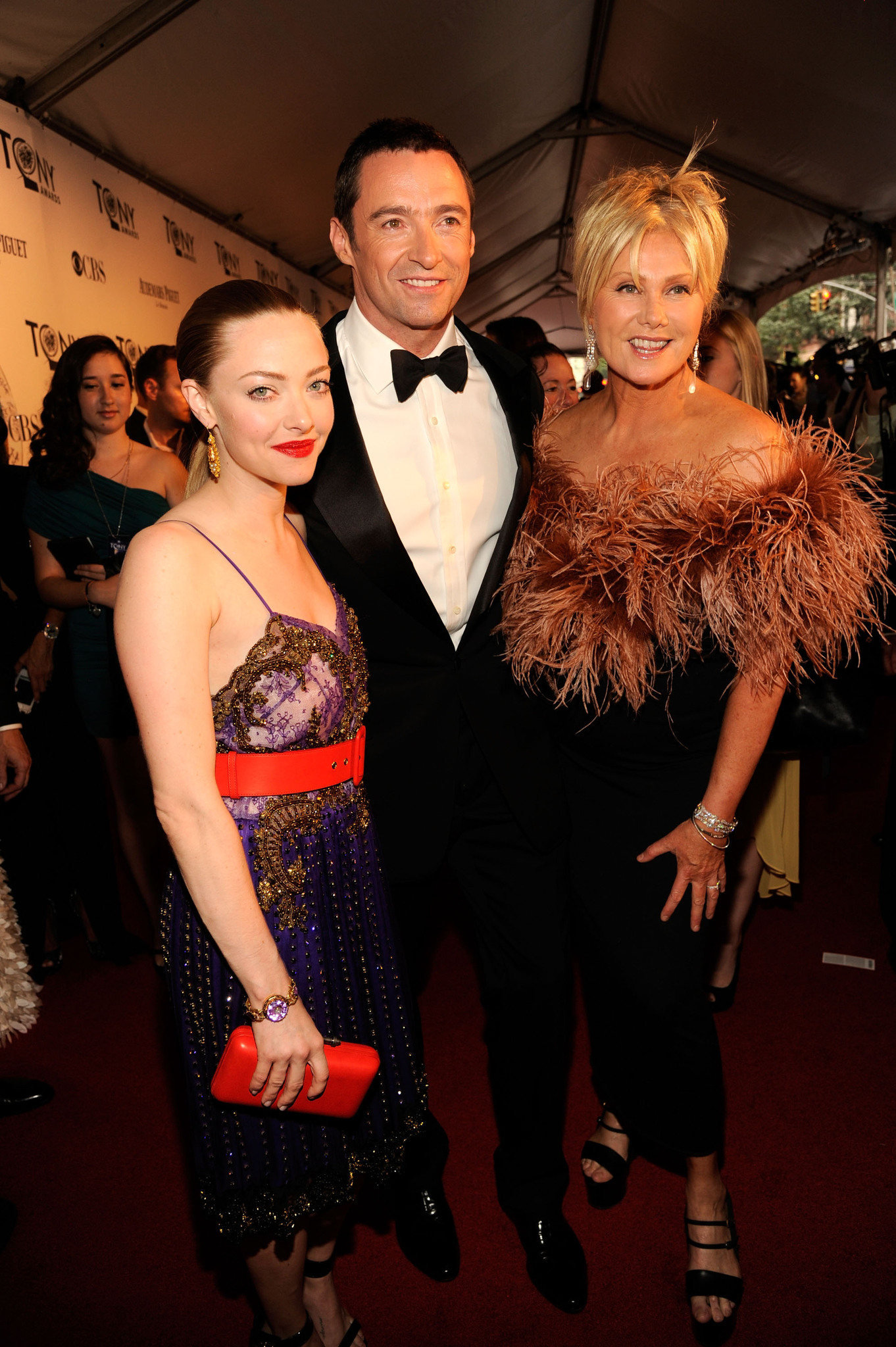 Deborra-Lee Furness, Hugh Jackman and Amanda Seyfried