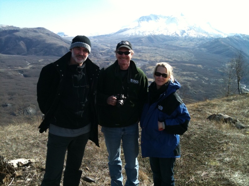 Nick Davidson, Jon Majors and Donna Bertaccini (PBS/NOVA) Mount St. Helens - 2010