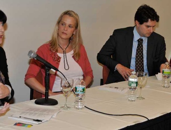 NYC Press Journalism Conference Oct. 2010 Producer/Director Donna Bertaccini and BBC reporter Thomas Lane