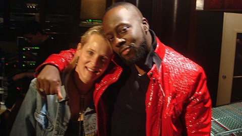 DB with Wyclef Jean for MTV Europe - Chung King Studios, NYC
