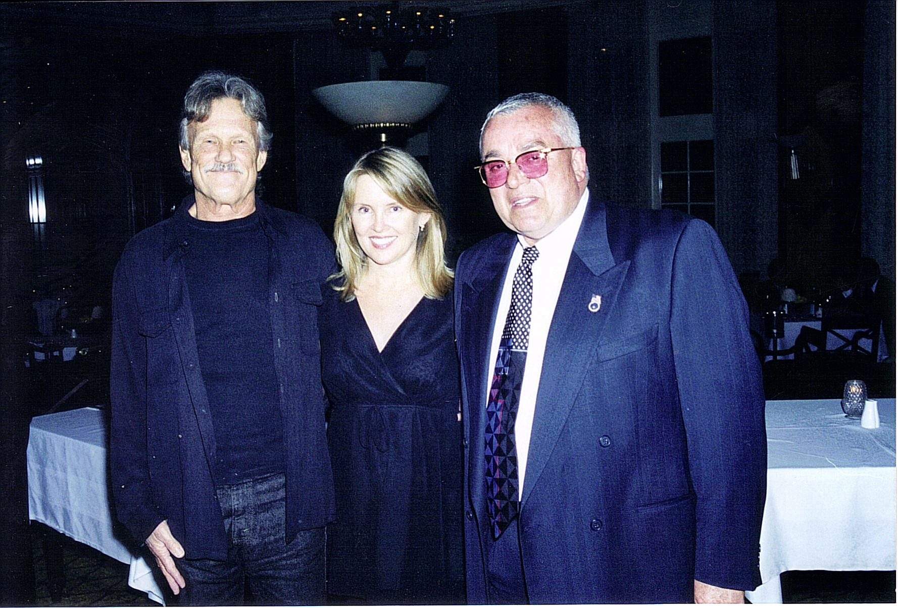 Harry with Veteran of the Year Kris Kristofferson and his daughter Kristine