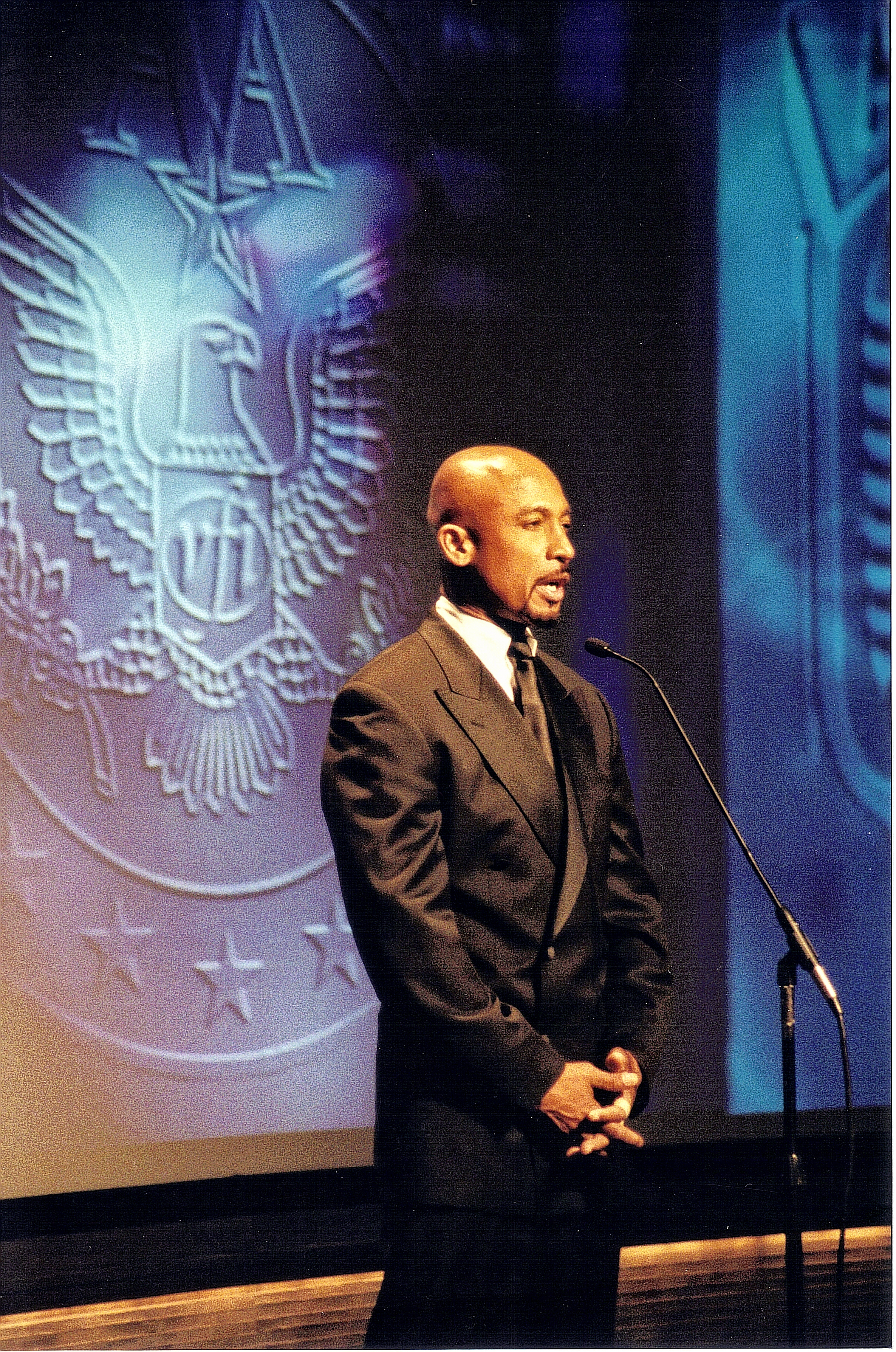 Montel Williams, a veteran of the US Navy, took his hosting duties very seriously