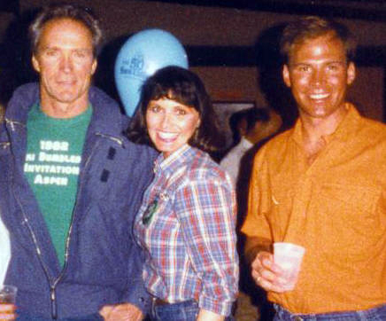 Partying with Clint in Sun Valley Idaho. I am still waiting for that part he promised me in his next movie in Boston